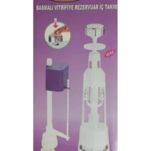 Aset Plastik Gold Basmalı Rezervuar Iç Takım Klozet Iç Takım