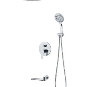 Gms Ankastre Yuvarlak 3 Yönlü Banyo Duş Bataryası ,  ANK007