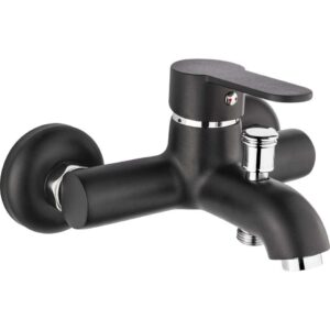 Gms Zirve Siyah Krom Banyo Duş Bataryası ZRV303-K