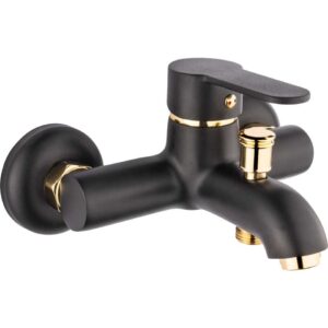 Gms Zirve Siyah Altın Banyo Duş Bataryası ZRV203