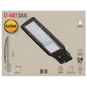 Cata Ct-4681 80W Led Sokak Armatürü / Beyaz